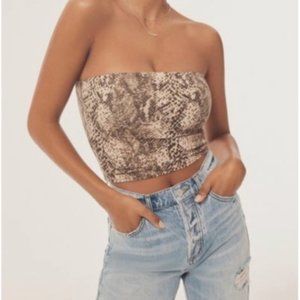 Urban Outfitters Snakeskin Tube Top- Size L